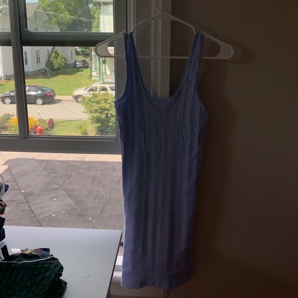 Baby Blue Fitted Dress